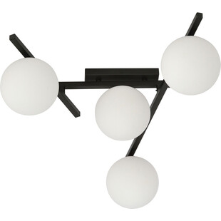 Lampa sufitowa szklane kule Smart IV 63cm biało-czarna Emibig