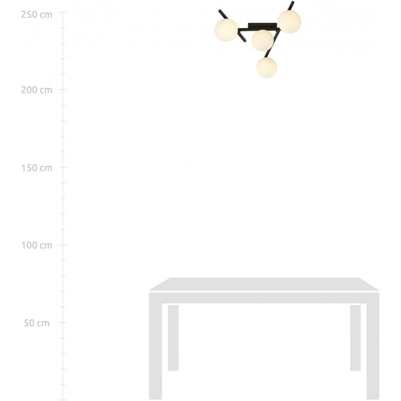 Lampa sufitowa szklane kule Emibig - Nowoczesny design