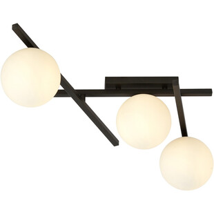 Lampa sufitowa szklane kule Smart III 51cm biało-czarna Emibig