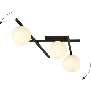Lampa sufitowa SMART III biało-czarna | Emibig - Sklep z lampami