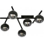 Lampa sufitowa Emibig - Szklane Kule Smart | 67cm, Czarno-przezroczysta