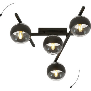 Lampa Sufitowa Szklane Kule Emibig | Nowoczesne Oświetlenie