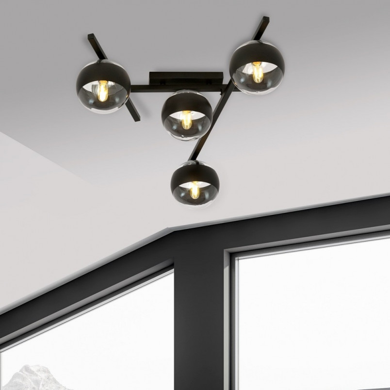 Lampa Sufitowa Szklane Kule Emibig | Nowoczesne Oświetlenie