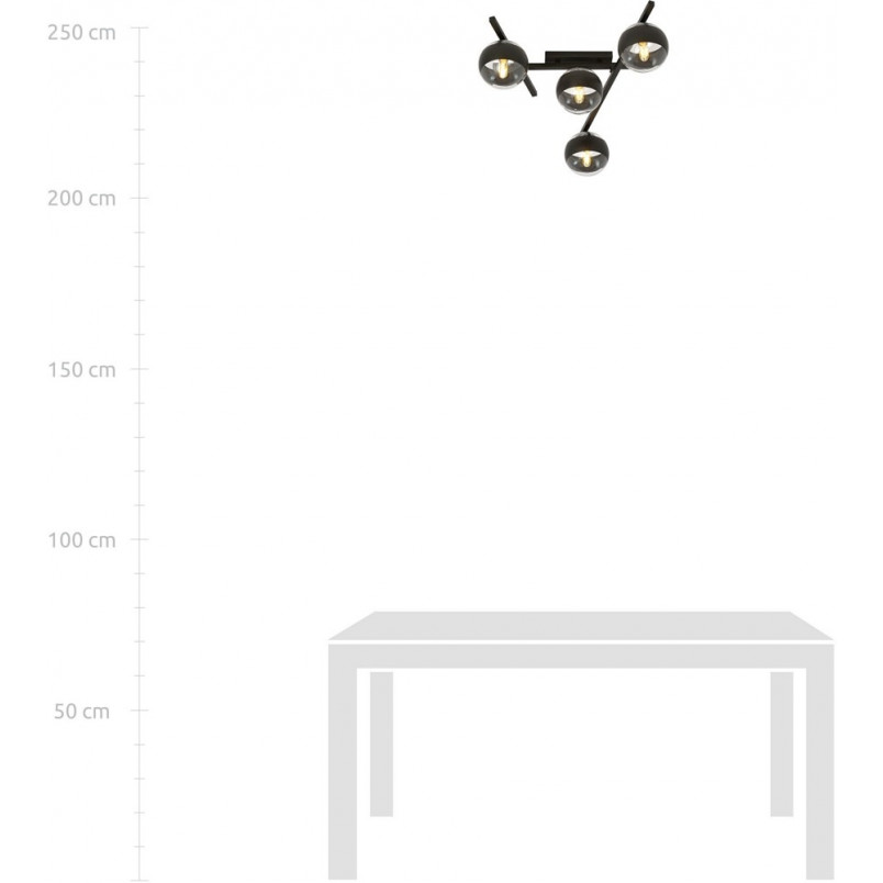 Lampa Sufitowa Szklane Kule Emibig | Nowoczesne Oświetlenie