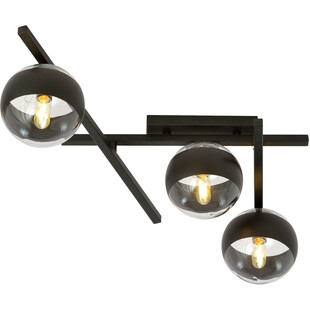 Lampa sufitowa szklane kule Smart III 51cm czarno-przeźroczysta Emibig