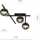Lampa sufitowa Emibig Smart III | Szklane kule, 51cm