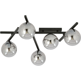 Lampa sufitowa szklane kule Smart V 67cm grafitowo-czarna Emibig