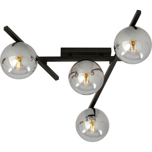 Lampa sufitowa szklane kule Smart IV 63cm grafitowo-czarna Emibig