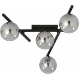 Lampa sufitowa Emibig SMART - szklane kule, grafit/czarny