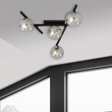 Lampa sufitowa Emibig SMART - szklane kule, grafit/czarny
