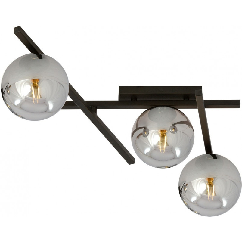 Lampa Sufitowa SMART III - Szklane Kule, Grafit/Czarny | Emibig
