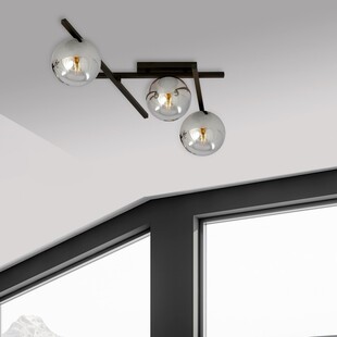 Lampa Sufitowa SMART III - Szklane Kule, Grafit/Czarny | Emibig