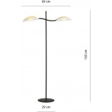 Lampa podłogowa Lotus biało-złota | Emibig - Design i Jakość
