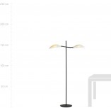 Lampa podłogowa Lotus biało-złota | Emibig - Design i Jakość