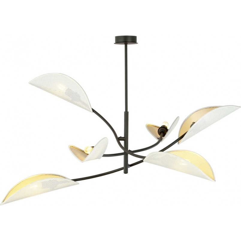 Lampa Sufitowa Lotus VI Biało-Złota Emibig | Nowoczesny Design