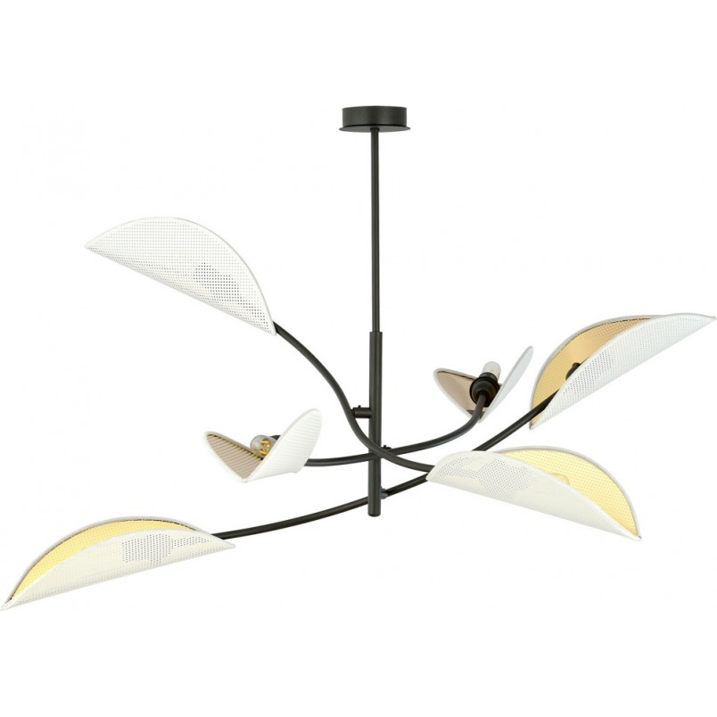 Lampa Sufitowa Lotus VI Biało-Złota Emibig | Nowoczesny Design