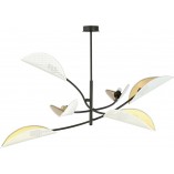 Lampa Sufitowa Lotus VI Biało-Złota Emibig | Nowoczesny Design