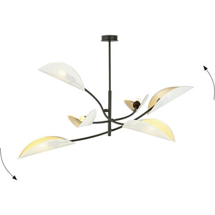 Lampa Sufitowa Lotus VI Biało-Złota Emibig | Nowoczesny Design