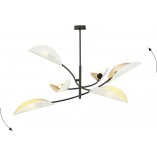 Lampa Sufitowa Lotus VI Biało-Złota Emibig | Nowoczesny Design