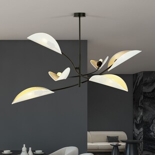 Lampa Sufitowa Lotus VI Biało-Złota Emibig | Nowoczesny Design