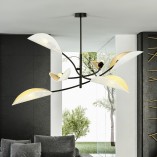 Lampa Sufitowa Lotus VI Biało-Złota Emibig | Nowoczesny Design