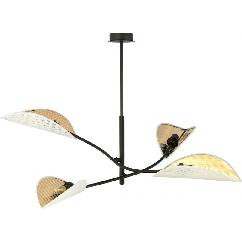 Lampa Sufitowa Lotus IV - Biało-Złota Emibig | Sklep z Lampami