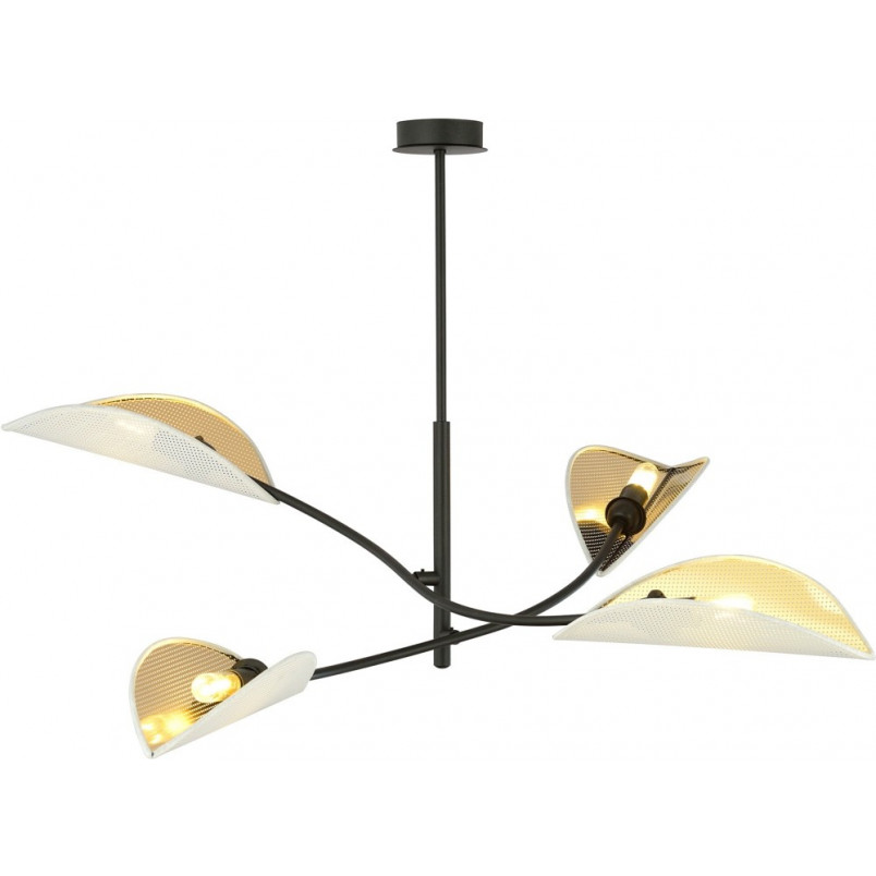 Lampa Sufitowa Lotus IV - Biało-Złota Emibig | Sklep z Lampami