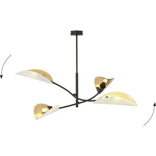 Lampa Sufitowa Lotus IV - Biało-Złota Emibig | Sklep z Lampami
