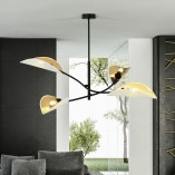 Lampa Sufitowa Lotus IV - Biało-Złota Emibig | Sklep z Lampami