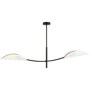 Lampa sufitowa designerska Lotus II 103cm biało-złota Emibig