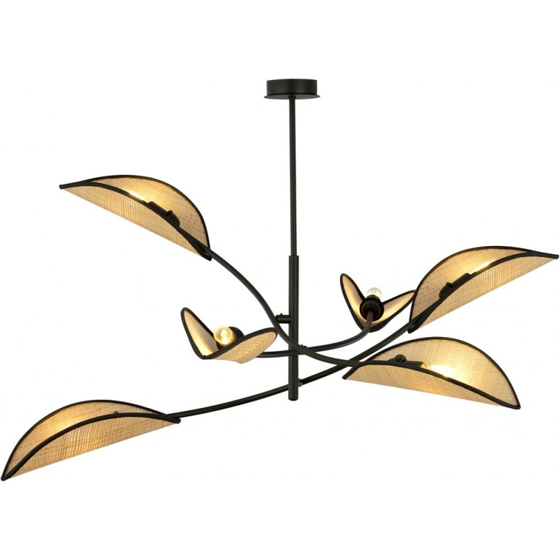 Lampa Sufitowa Lotus VI Rattan - Emibig | Boho Design