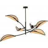 Lampa Sufitowa Lotus VI Rattan - Emibig | Boho Design