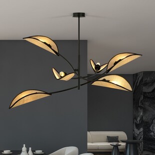 Lampa Sufitowa Lotus VI Rattan - Emibig | Boho Design