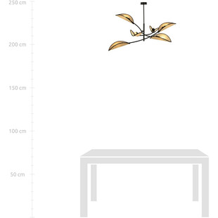 Lampa Sufitowa Lotus VI Rattan - Emibig | Boho Design