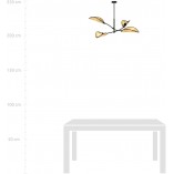 Lampa Sufitowa Lotus IV Rattanowa | Emibig - Boho Styl