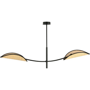 Lampa sufitowa designerska Lotus II 103cm rattanowa Emibig
