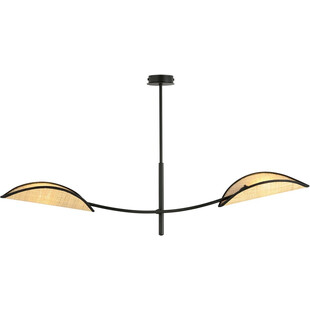 Lampa sufitowa designerska Lotus II 103cm rattanowa Emibig