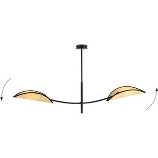 Lampa Sufitowa Lotus II Rattanowa | Emibig - Boho Styl