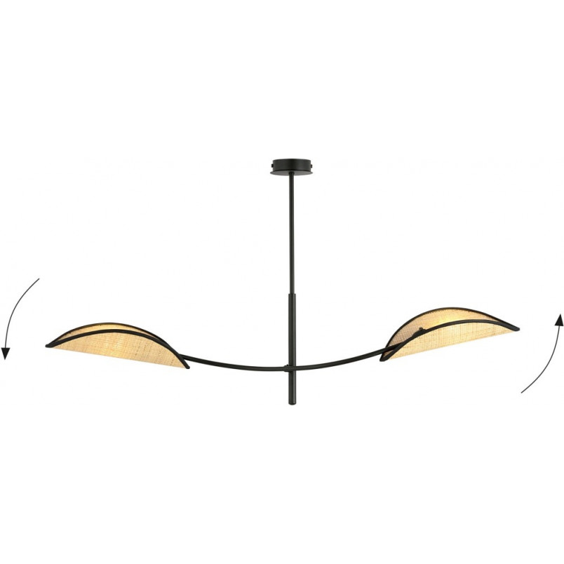 Lampa Sufitowa Lotus II Rattanowa | Emibig - Boho Styl