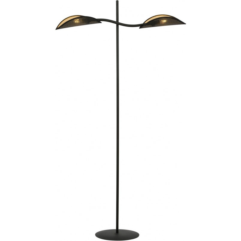 Lampa podłogowa Lotus czarno-złota | Emibig - Design i Jakość