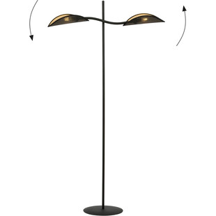 Lampa podłogowa Lotus czarno-złota | Emibig - Design i Jakość
