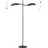 Lampa podłogowa Lotus czarno-złota | Emibig - Design i Jakość