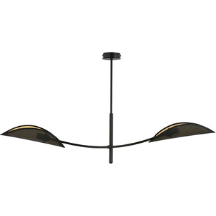 Lampa sufitowa designerska Lotus II 103cm czarno-złota Emibig