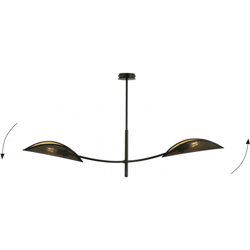 Lampa Sufitowa Lotus II Czarno-Złota | Emibig - Design i Jakość