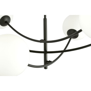 Lampa Sufitowa Hunter VI - Szklane Kule, Biało-Czarna | Emibig