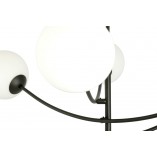 Lampa Sufitowa Hunter VI - Szklane Kule, Biało-Czarna | Emibig