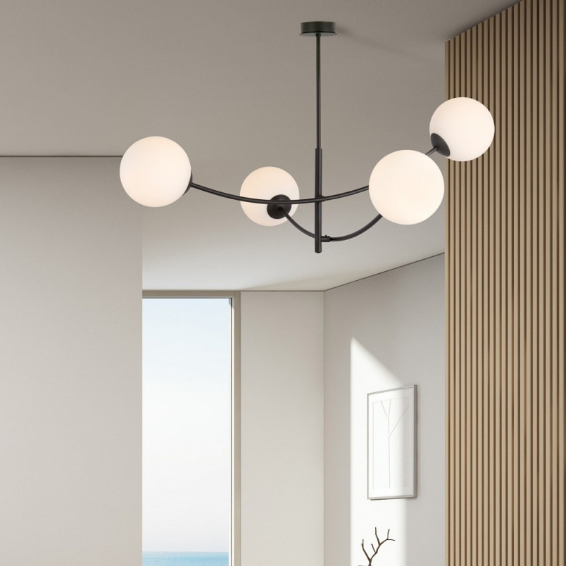 Lampa Sufitowa Hunter IV - Szklane Kule | Emibig