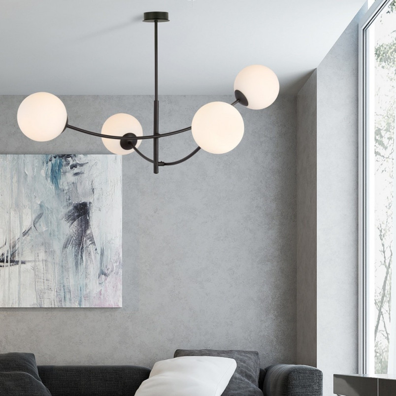 Lampa Sufitowa Hunter IV - Szklane Kule | Emibig