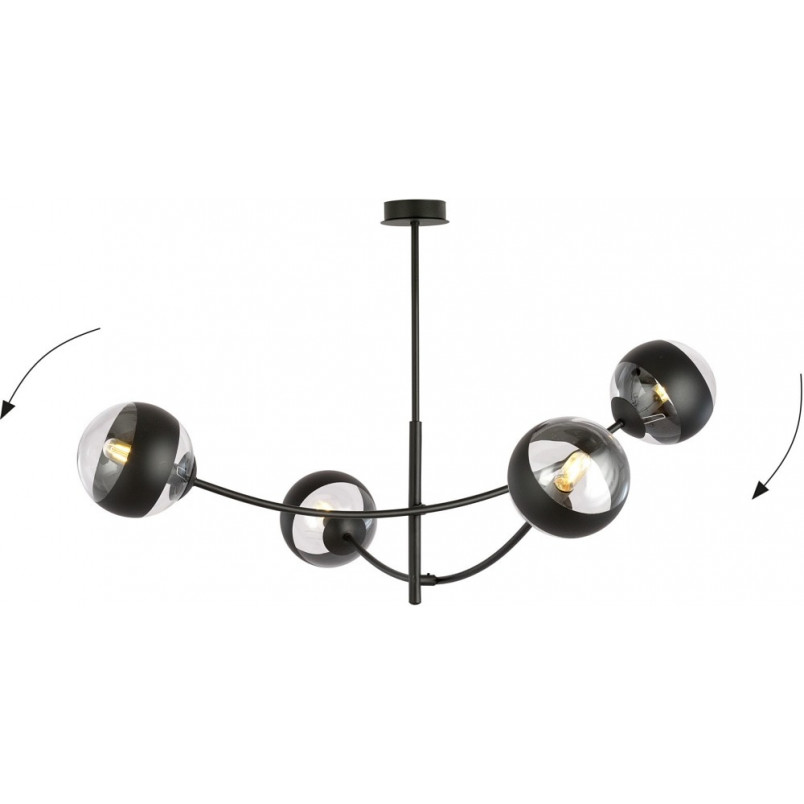 Lampa Sufitowa Hunter IV - Szklane Kule | Emibig