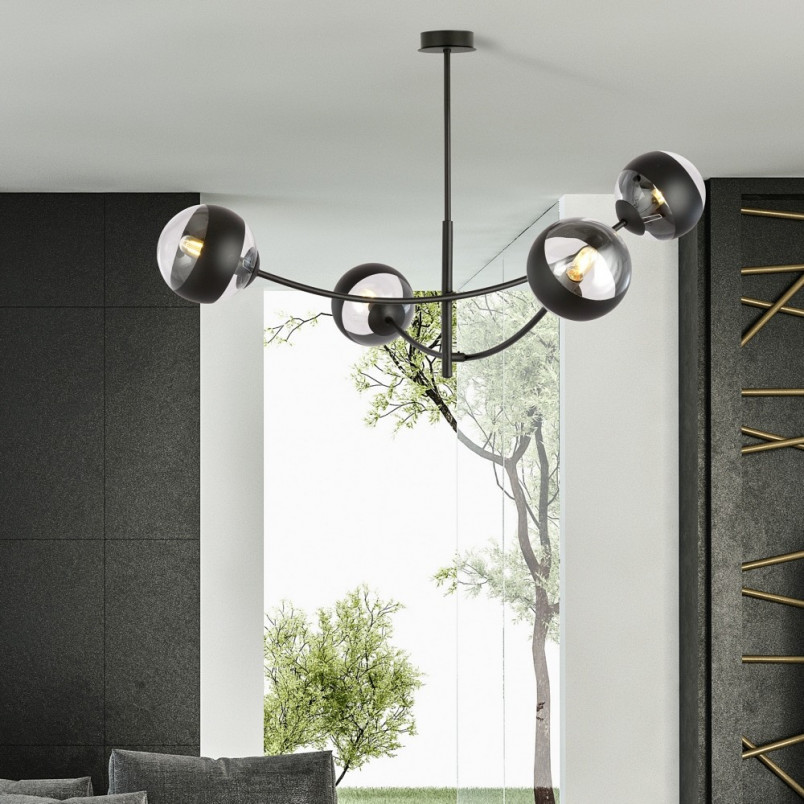 Lampa Sufitowa Hunter IV - Szklane Kule | Emibig